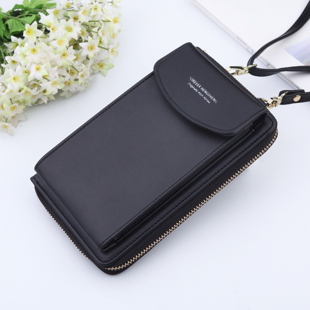 New Women Long Wallet Shoulder Bag Female Wallets Clutch Lady Purse Zipper Phone Pocket Card Holder Ladies Carteras - Image 3