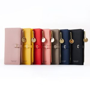 Wristband Women Long Wallet Many Departments Female Wallets Clutch Lady Purse Zipper Phone Pocket Card Holder Ladies Carteras